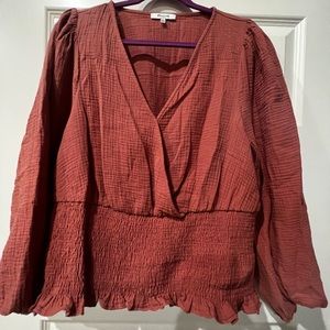 Madewell Deep V Blouse